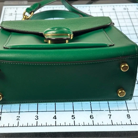 Coach Emerald Green tabby 20 Leather Satchel - Picture 6 of 16